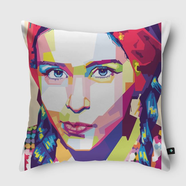 village girl - Throw Pillow