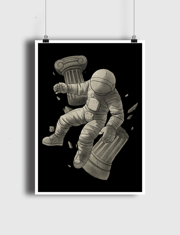 Greek Marble Astronaut Poster