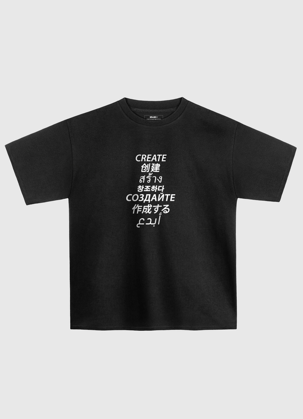 Create - Languages Oversized T-Shirt