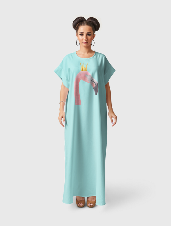 Queen flamingo Short Sleeve Dress