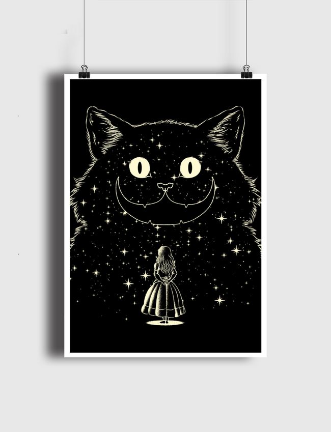 Alice Star Night Cat - Poster