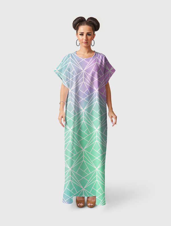 pattern Short Sleeve Dress