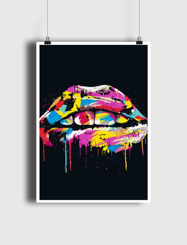 Colorful lips - Poster