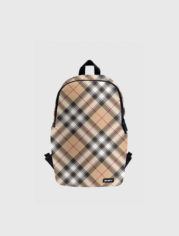 Rich Checked Clothes Spark Backpack