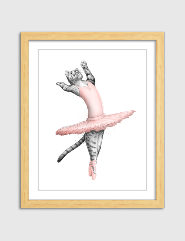 Ballerina Cat Artframe