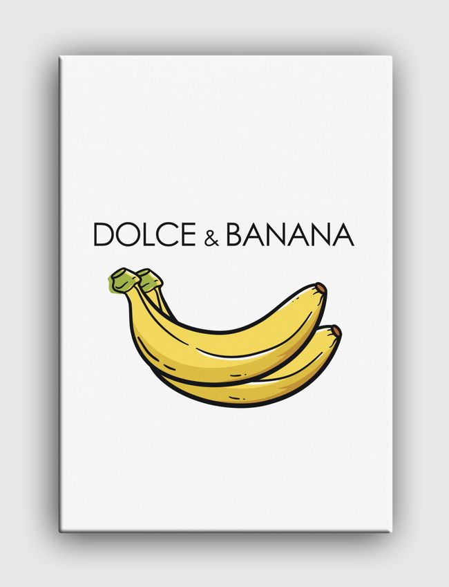 Funny Dolce And Banana - Canvas