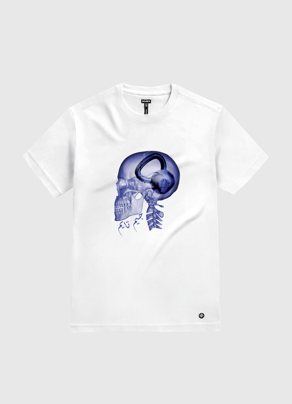 Gym Skull White Gold T-Shirt