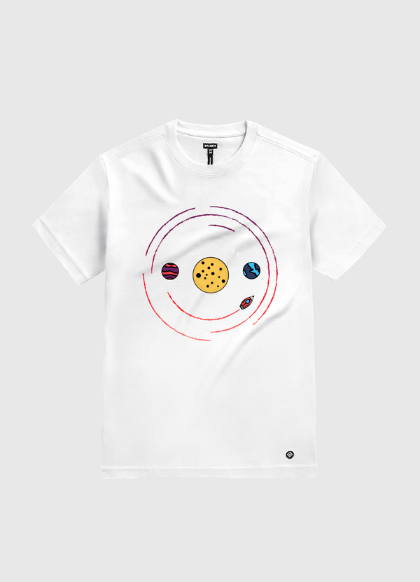 Smile, you are in space White Gold T-Shirt