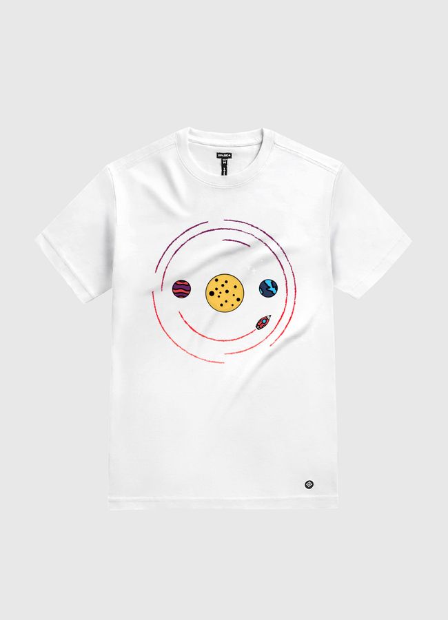 Smile, you are in space - White Gold T-Shirt