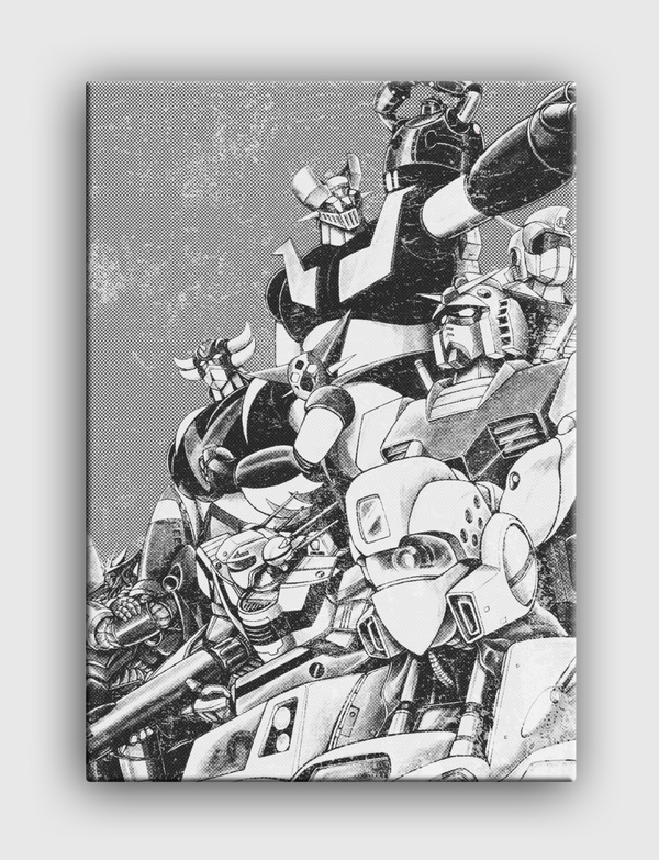 UFO Giants Robots Canvas