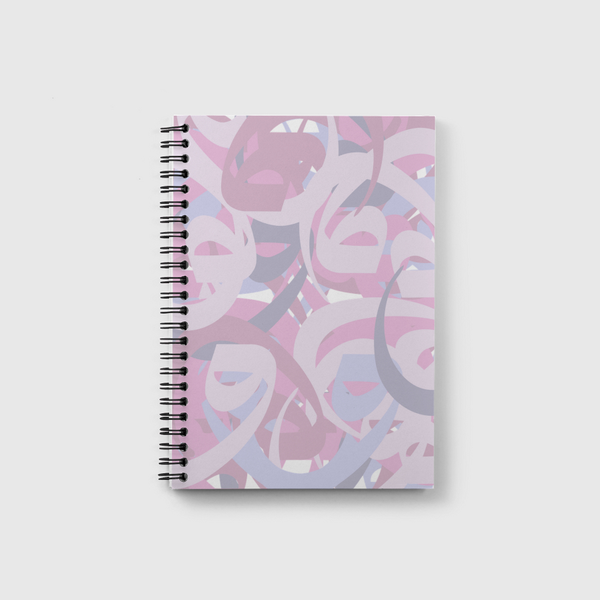 calligraphy pink Notebook