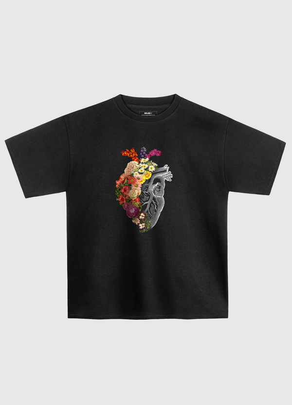 Flower Heart Spring Oversized T-Shirt