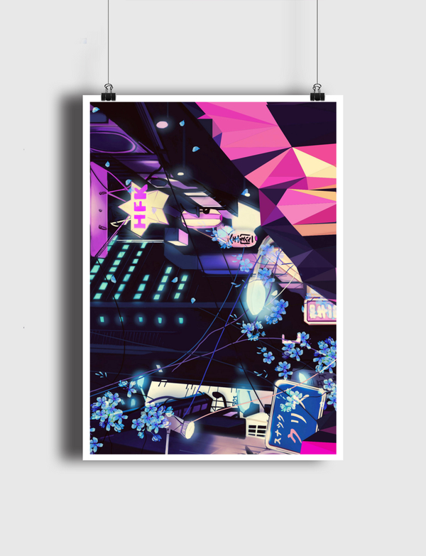 Geometric Clouds Poster