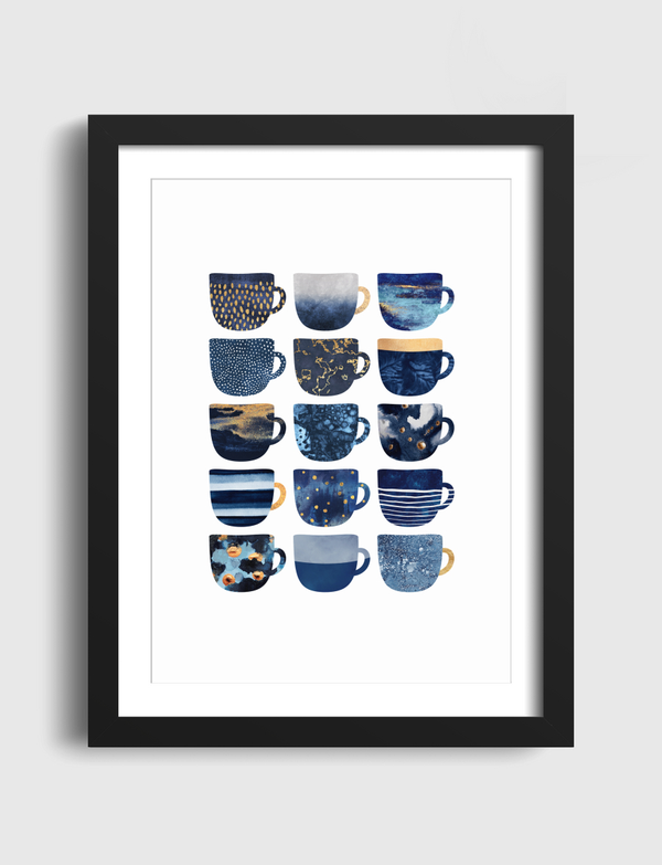 Pretty Blue Coffee Cubs Artframe