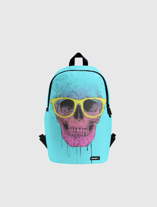 Pop art skull with glasses Spark Backpack