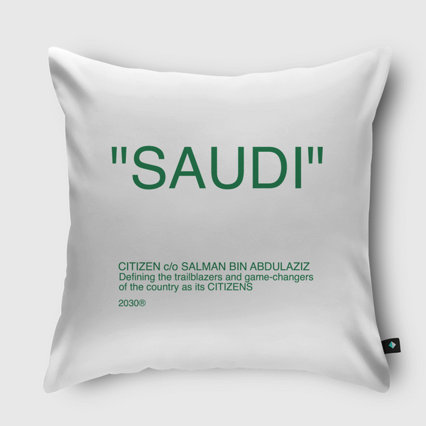 "Saudi" modified  Throw Pillow