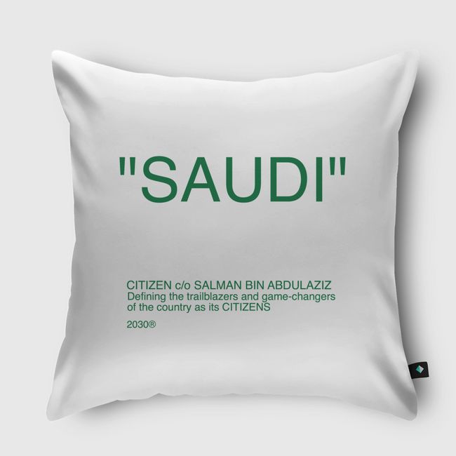 "Saudi" modified  - Throw Pillow