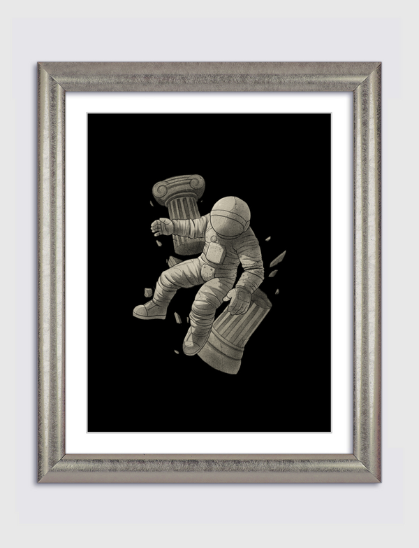 Greek Marble Astronaut Artframe