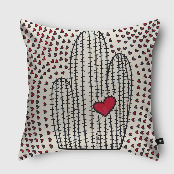 Cactus love Throw Pillow