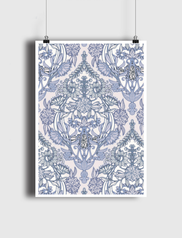 Lilac + Grey Botanical Poster
