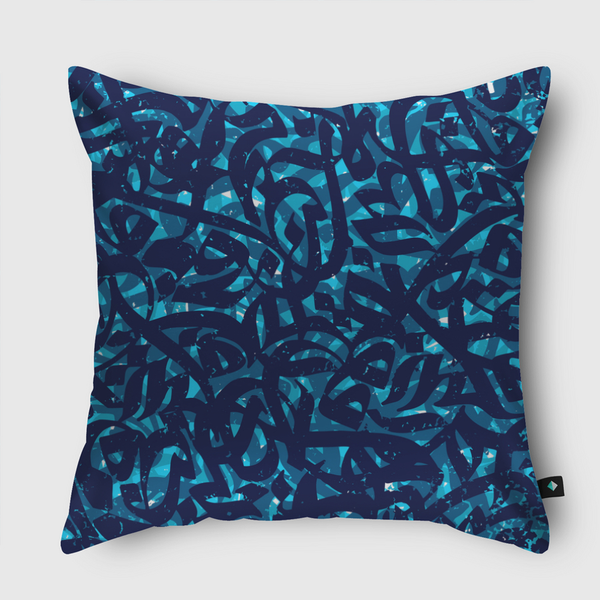 CALLIGRAPHY SKY Throw Pillow