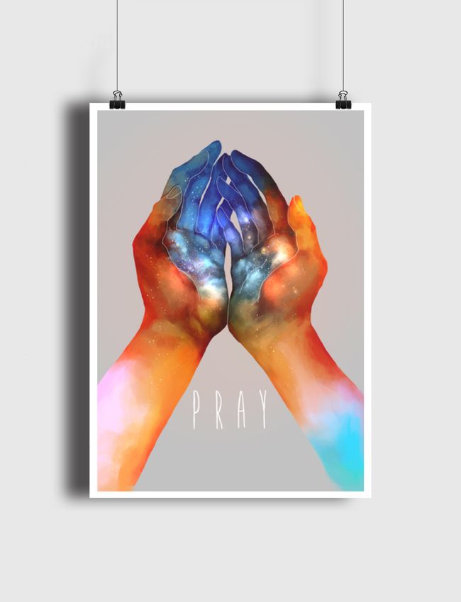 Pray (Graphic print) - Poster