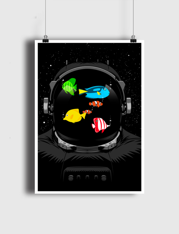 fish tank in space Poster