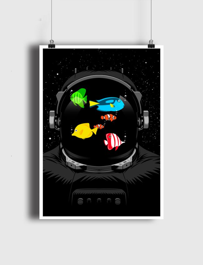 fish tank in space - Poster