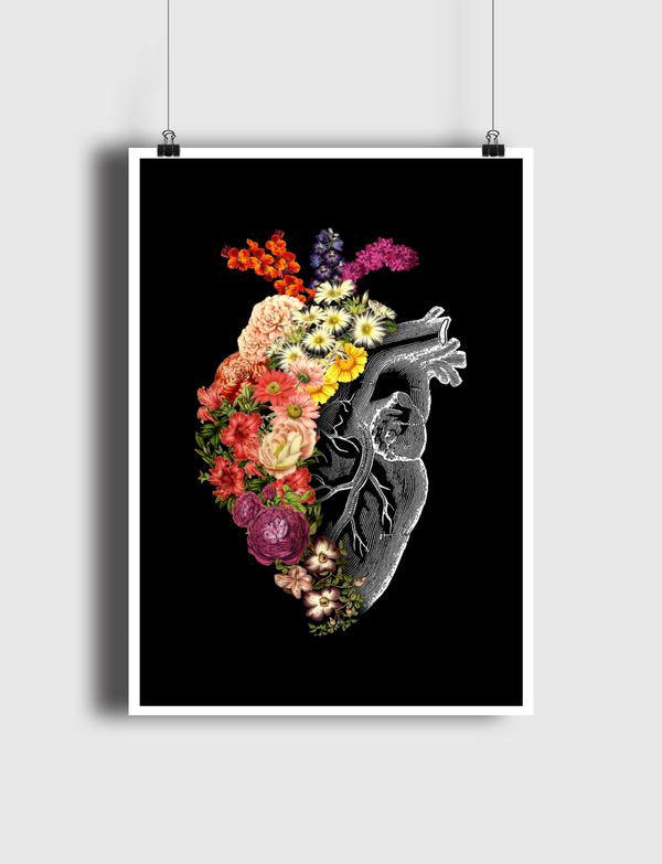 Flower Heart Spring Poster