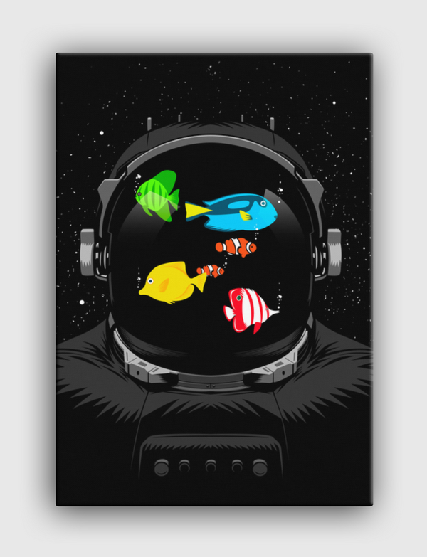 fish tank in space Canvas