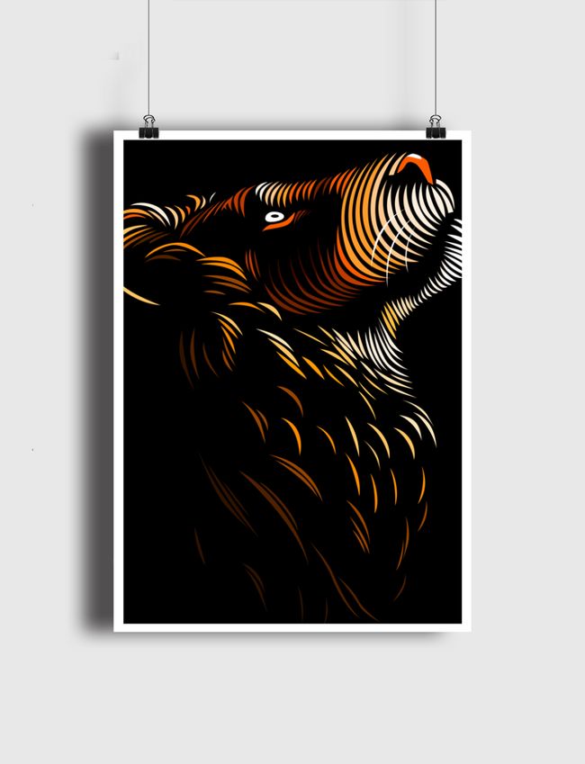 Lion lines up - Poster