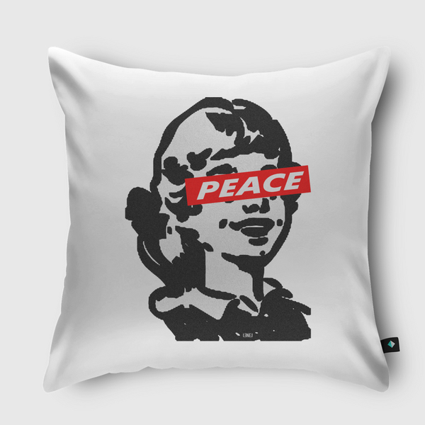 PEACEnsored Throw Pillow