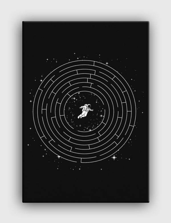 Astronaut Maze Adventure Canvas