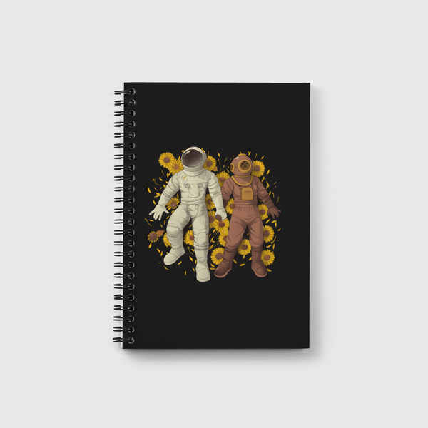 Astronaut Scuba Diving Notebook