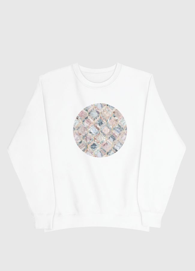 Marble Moroccan Tiles - Men Sweatshirt