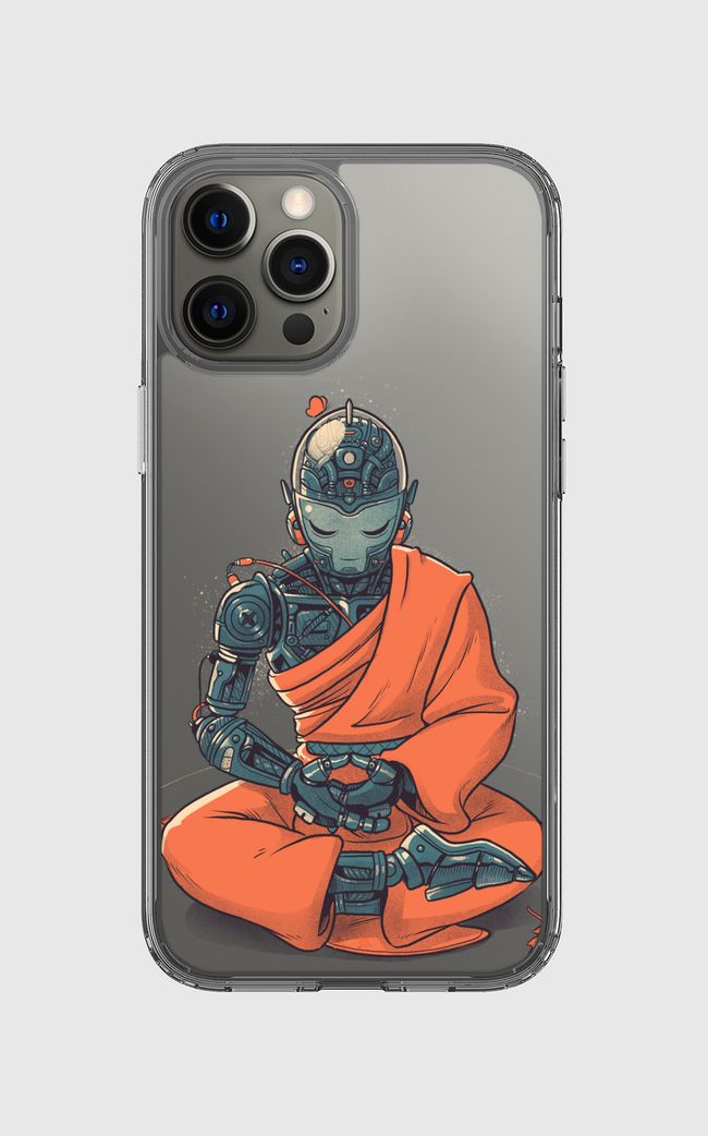 Meditation Robot Monk - Clear Case