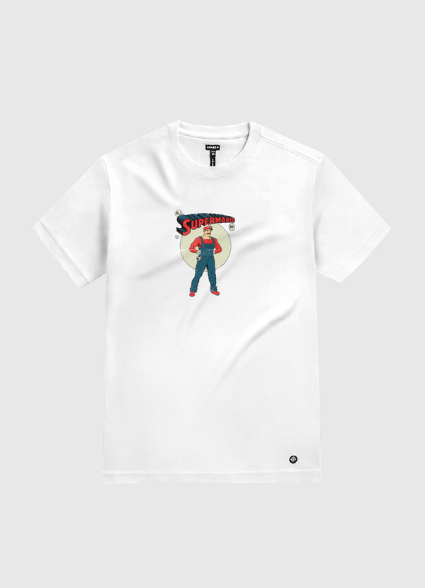 Super Mario White Gold T-Shirt