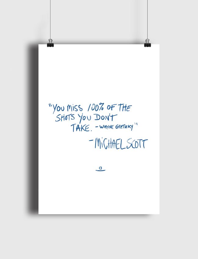 Michael Scott Quote  - Poster