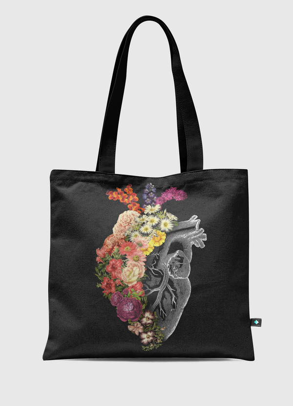 Flower Heart Spring Tote Bag