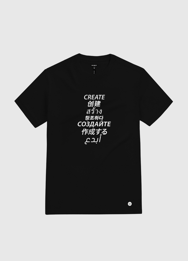Create - Languages White Gold T-Shirt