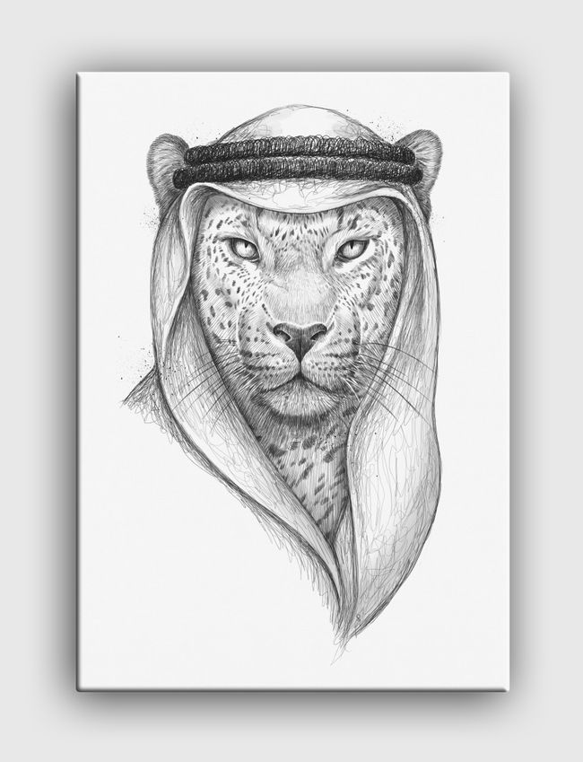 Saudi Leopard - Canvas
