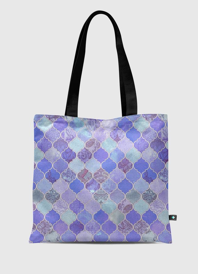 Purple Moroccan Tiles - Tote Bag
