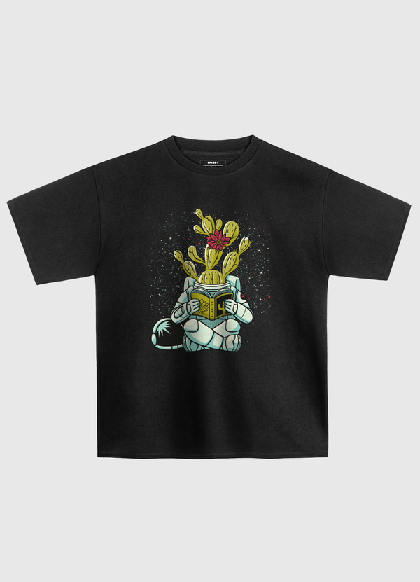 Astronaut Cactus Succulent Oversized T-Shirt