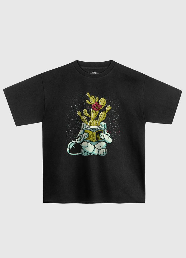 Astronaut Cactus Succulent - Oversized T-Shirt