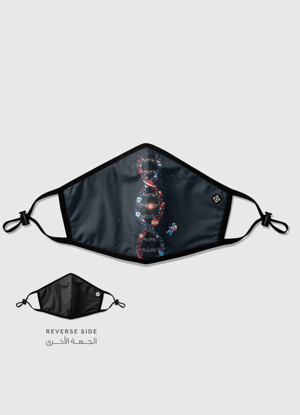 DNA Astronaut Galaxy Reversible Mask