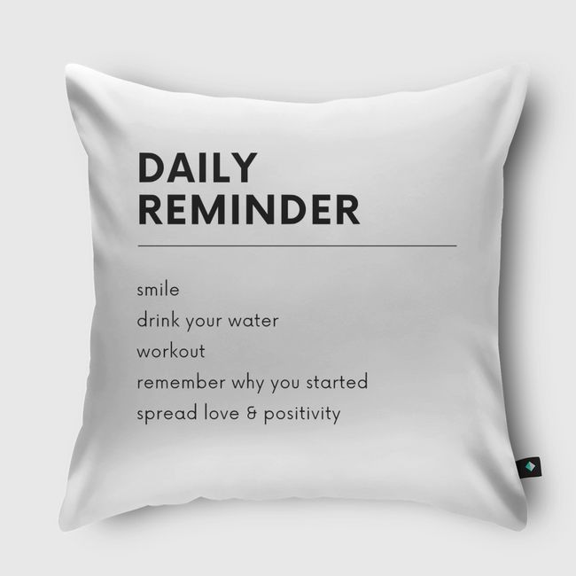 Daily Remember - Throw Pillow