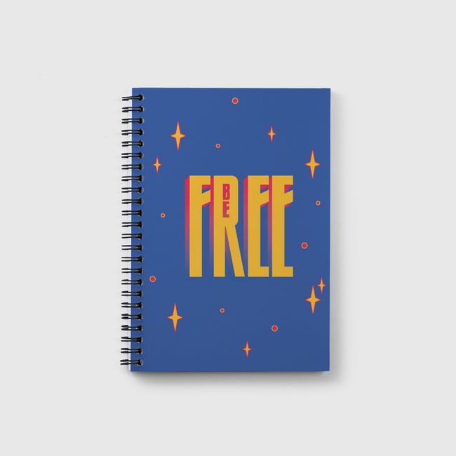 Be Free in Blue - Notebook