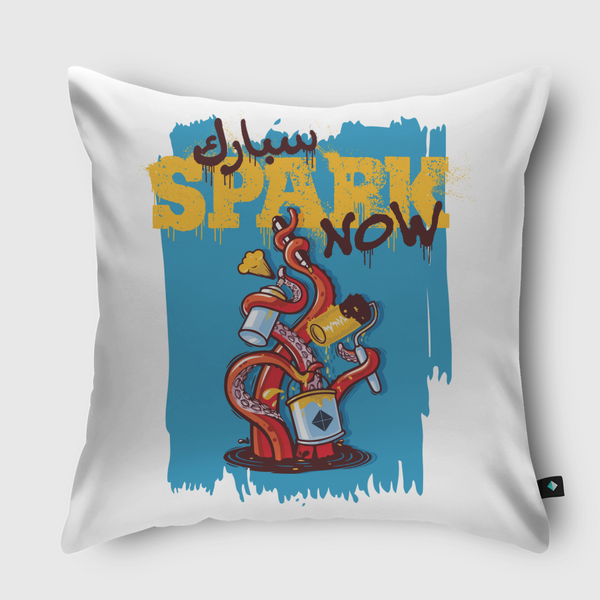 Spark Now Throw Pillow