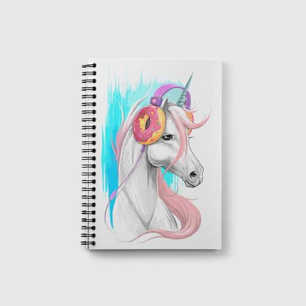 Unicorn in the headphones  Notebook