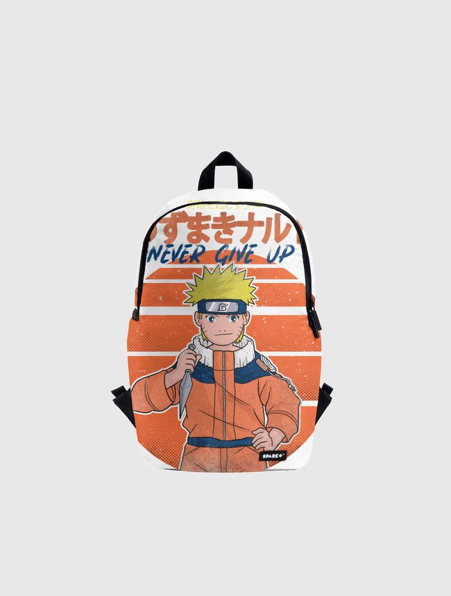 naruto never give up - Spark Backpack